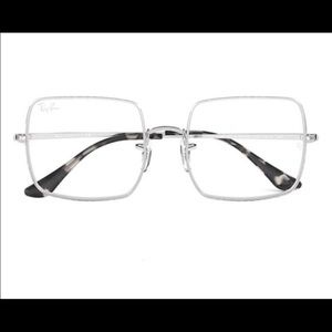 RAYBAN 1971 SILVER SQUARE OPTICS